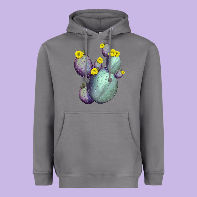Opunthia Santa Rita Cacti Heavyweight Hoodie Designed By Lillyallendesigns