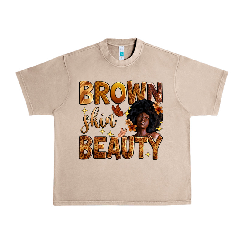 Brown Skin Beauty Urban Heavy Tee by Zillion Design Studio | Teevron