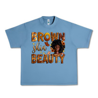 Pebble Blue brown skin beauty Urban Heavy Tee - Zillion Design Studio