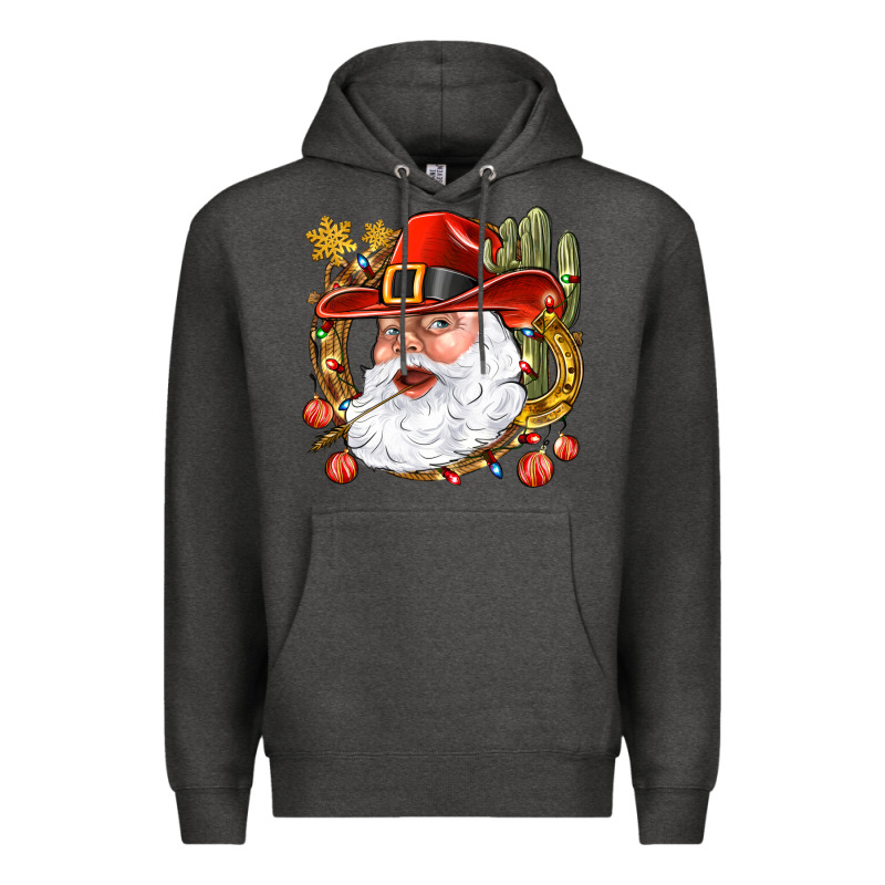 Cowboy Santa Premium Hoodie by NancyCooperArtShop | Teevron