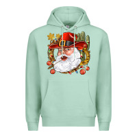 Seafoam Cowboy Santa Premium Hoodie - NancyCooperArtShop