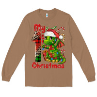 Toasted Coconut my first christmas dragon Long Sleeve Tee - FaDigitalArtStudio