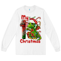 White my first christmas dragon Long Sleeve Tee - FaDigitalArtStudio