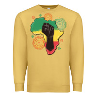 Antique Gold africa map Premium Sweatshirt - MaliasSmallBusiness