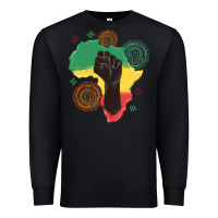 Black africa map Premium Sweatshirt - MaliasSmallBusiness