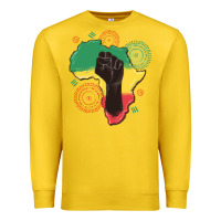 Lemon africa map Premium Sweatshirt - MaliasSmallBusiness