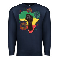 Navy africa map Premium Sweatshirt - MaliasSmallBusiness