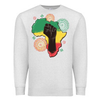 Oatmeal Heather africa map Premium Sweatshirt - MaliasSmallBusiness