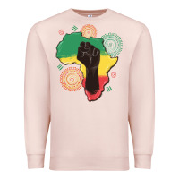 Pale Pink africa map Premium Sweatshirt - MaliasSmallBusiness