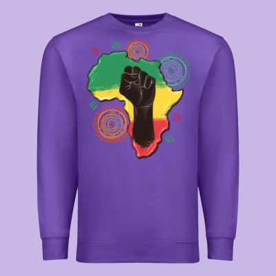 Africa Map Premium Sweatshirt Designed By Maliassmallbusiness