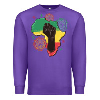 Purple africa map Premium Sweatshirt - MaliasSmallBusiness