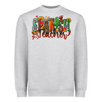 Heather Grey spanish teacher Heavyweight Sweatshirt - Zillion Design Studio
