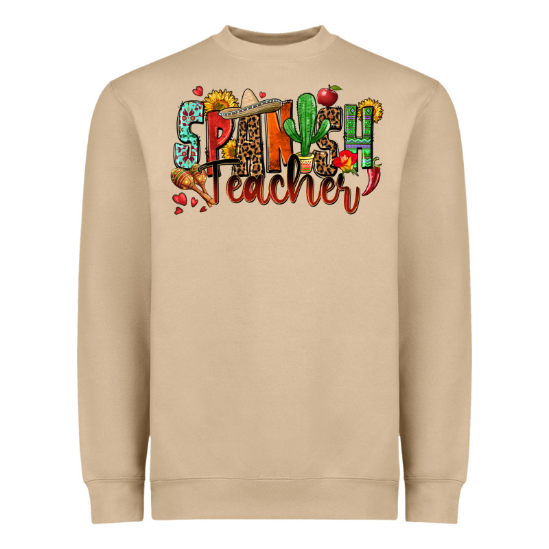 Spanish Teacher Heavyweight Sweatshirt by Zillion Design Studio | Teevron