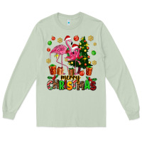 Matcha flamingo merry christmas Long Sleeve Tee - AdoDesignShop