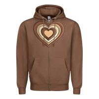 Chestnut melanin heart Zipper Hoodie - AdoDesignShop