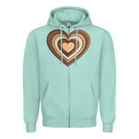 Seafoam melanin heart Zipper Hoodie - AdoDesignShop