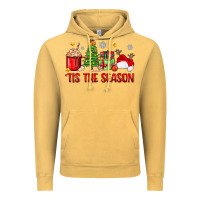 Vintage Mustard 'tis the season christmas Vintage Hoodie - Zillion Design Studio