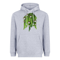 Heather Grey Selenicereus Cactus Heavyweight Hoodie - LillyAllenDesigns