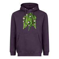 Plum Selenicereus Cactus Heavyweight Hoodie - LillyAllenDesigns