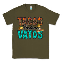 Army Green tacos before vatos Classic Tee - RacoonDesign