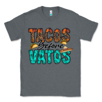 Charcoal Heather tacos before vatos Classic Tee - RacoonDesign