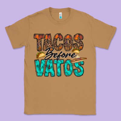 Tacos Before Vatos Classic Tee Designed By Racoondesign