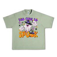 Oil Green Too Cute To Spook Urban Heavy Tee - texasbilliewilder