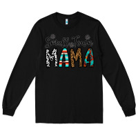 Black small town mama Long Sleeve Tee - CowhideDigitalArt