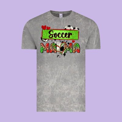 Soccer Mama With Leopard Vintage Tee Designed By Zillion Design Studio