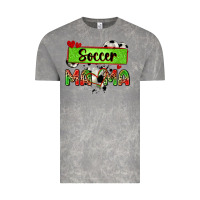 Cloud Rock soccer mama with leopard Vintage Tee - Zillion Design Studio