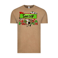 Vintage Coffee soccer mama with leopard Vintage Tee - Zillion Design Studio