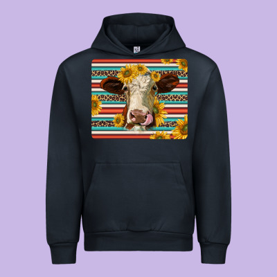 Serape Leopard Hereford Cattle Mousepad Urban Hoodie Designed By Jasminsmagicworld