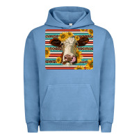 Pigment Pebble Blue serape leopard hereford cattle mousepad Urban Hoodie - Jasminsmagicworld