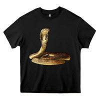 Black king cobra snake Heavy Core Tee - LillyAllenDesigns