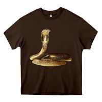 Chocolate Brown king cobra snake Heavy Core Tee - LillyAllenDesigns