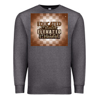 Charcoal Heather educated motivated elevated melanated Premium Sweatshirt - MaliasSmallBusiness
