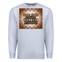 Heather Grey educated motivated elevated melanated Premium Sweatshirt - MaliasSmallBusiness