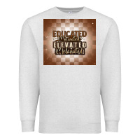 Oatmeal Heather educated motivated elevated melanated Premium Sweatshirt - MaliasSmallBusiness