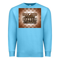 Ocean Blue educated motivated elevated melanated Premium Sweatshirt - MaliasSmallBusiness