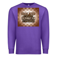 Purple educated motivated elevated melanated Premium Sweatshirt - MaliasSmallBusiness