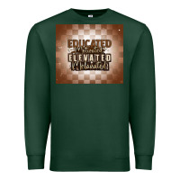 Sports Green educated motivated elevated melanated Premium Sweatshirt - MaliasSmallBusiness