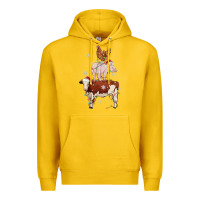 Lemon Merry Christmas Farm Animals Premium Hoodie - MaliasSmallBusiness