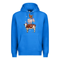 True Royal Merry Christmas Farm Animals Premium Hoodie - MaliasSmallBusiness