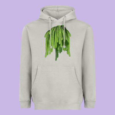 Selenicereus Cactus Heavyweight Hoodie Designed By Lillyallendesigns