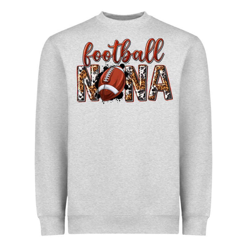 Football Nana With Leopard Heavyweight Sweatshirt by texasbilliewilder | Teevron