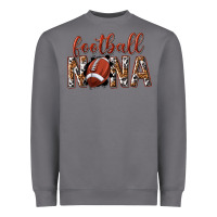 Storm football nana with leopard Heavyweight Sweatshirt - texasbilliewilder
