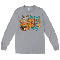 Heather Grey pumpkin spice baby Long Sleeve Tee - RacoonDesign