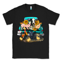Black farm truck farm animals Classic Tee - FaDigitalArtStudio