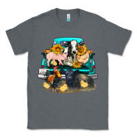 Charcoal Heather farm truck farm animals Classic Tee - FaDigitalArtStudio