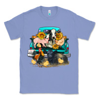 Colony Blue farm truck farm animals Classic Tee - FaDigitalArtStudio
